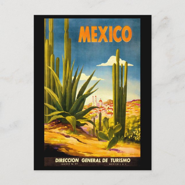 Carte Postale Affiche de voyage Mexique (Devant)