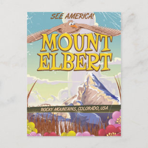 Carte Postale Affiche de voyage Mont Elbert, Colorado USA