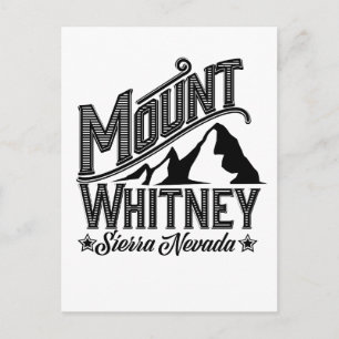 Carte Postale Affiche de voyage Mont Whitney Sierra Nevada