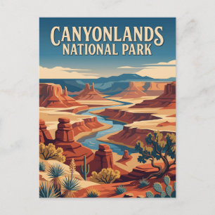 Carte Postale Affiche de voyage Parc national de Canyonlands Uta