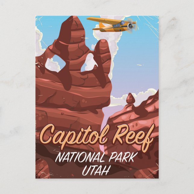 Carte Postale Affiche de voyage Parc national de Capitol Reef (Devant)