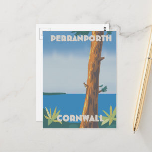 Carte Postale Affiche de voyage Perranporth Cornouailles