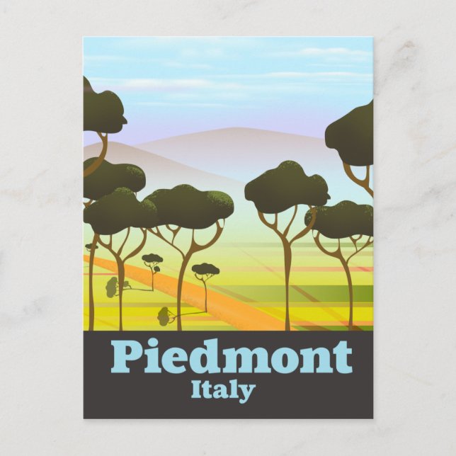 Carte Postale Affiche de voyage Piémont Italie (Devant)