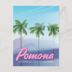 Carte Postale Affiche de voyage Pomona, Californie États-Unis