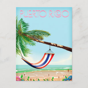 Carte Postale Affiche de voyage Porto Rico Hammock