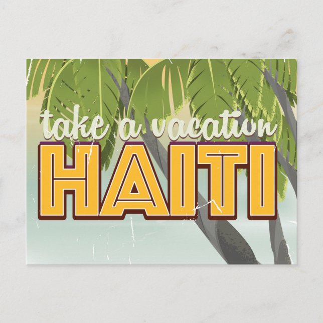 Carte Postale Affiche de voyage pour des vacances en Haïti (Devant)