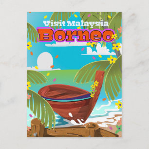 Carte Postale Affiche de voyage pour des vacances sur l'île de B