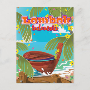 Carte Postale Affiche de voyage pour les vacances sur l'île de L
