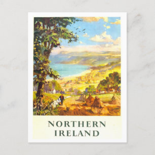 Carte Postale Affiche de voyage pour l'Irlande du Nord vintage