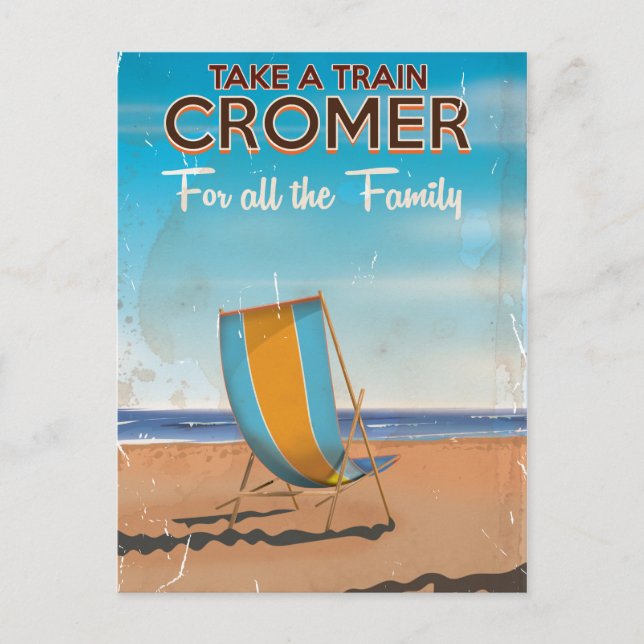 Carte Postale Affiche de voyage pour prendre un train pour Crome (Devant)