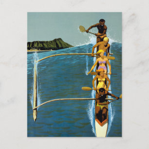 Carte Postale Affiche De Voyage Pour United Air Lines Vers Hawai