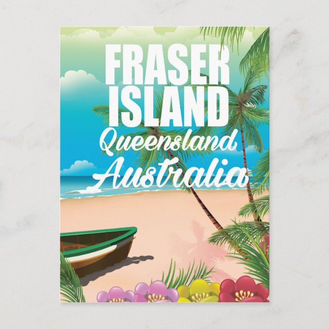 Carte Postale Affiche de voyage Queensland Fraser Island (Devant)
