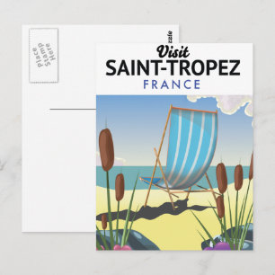 Carte Postale Affiche de voyage Saint-Tropez France
