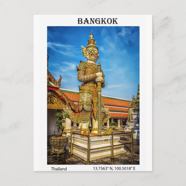 Carte Postale Affiche de voyage : Statue du Guardian dans le Gra (Devant)