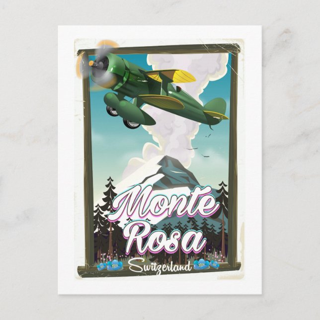Carte Postale Affiche de voyage Suisse Monta Rosa (Devant)