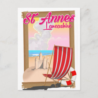 Carte Postale Affiche de voyage sur la plage de St Annes, Lancas