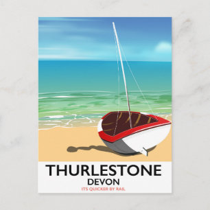 Carte Postale Affiche de voyage Thurlestone South Devon
