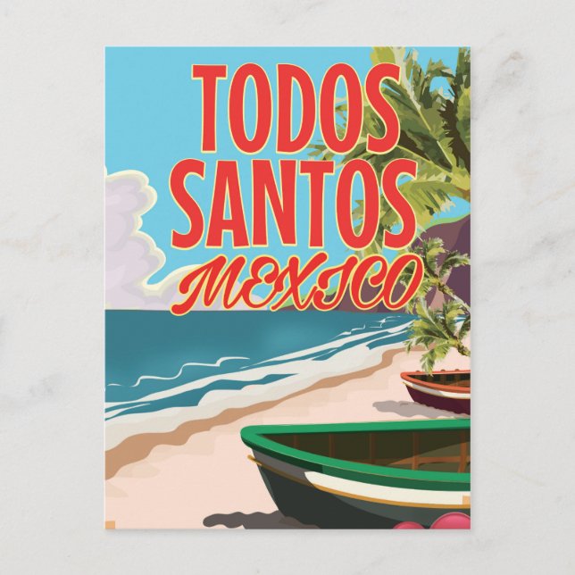 Carte Postale Affiche de voyage Todos Santos Mexique (Devant)