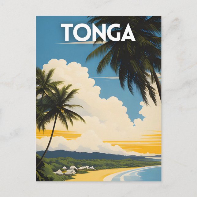 Carte Postale Affiche de voyage Tonga (Devant)