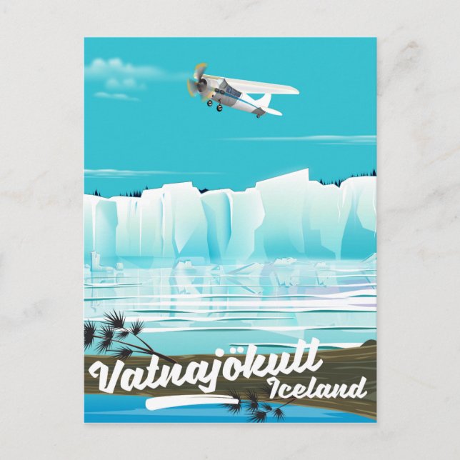 Carte Postale Affiche de voyage Vatnajökull islande (Devant)