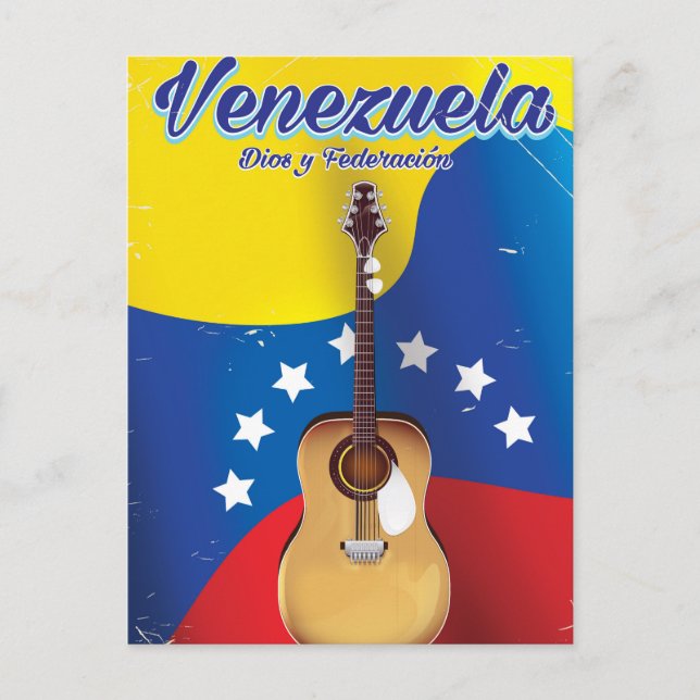 Carte Postale Affiche de voyage Venezuela Dios y Federación (Devant)