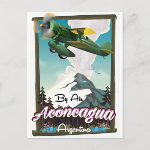 Carte Postale Affiche de voyage vintage Aconcagua -Argentine.