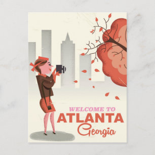 Carte Postale Affiche de voyage vintage Atlanta Georgia