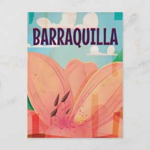 Carte Postale Affiche de voyage vintage Barraquilla Colombie