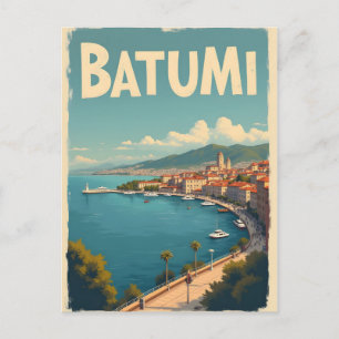 Carte Postale Affiche de voyage vintage Batumi Géorgie