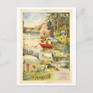 Carte Postale Affiche de voyage vintage Besançon française