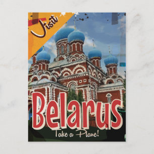 Carte Postale Affiche de voyage vintage Biélorussie