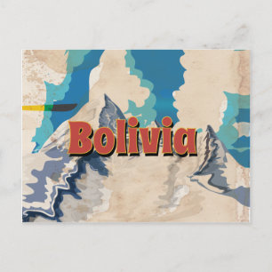 Carte Postale Affiche de voyage vintage Bolivie