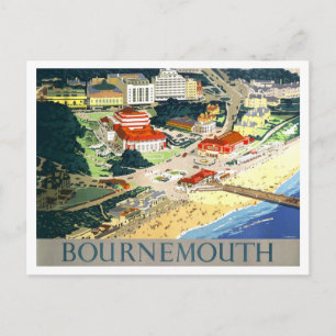 Carte Postale Affiche de voyage vintage Bournemouth