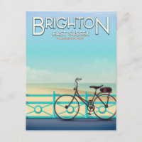 Affiche de voyage vintage Brighton, East Sussex.