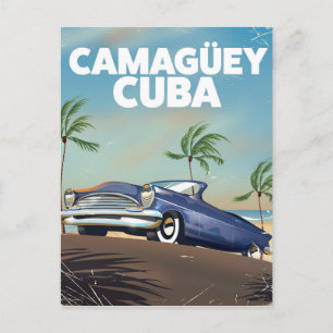 Carte Postale Affiche de voyage vintage Camagüey Cuba
