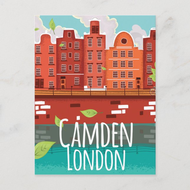 Carte Postale Affiche de voyage vintage Camden, Londres (Devant)