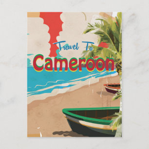 Carte Postale Affiche de voyage vintage Cameroun