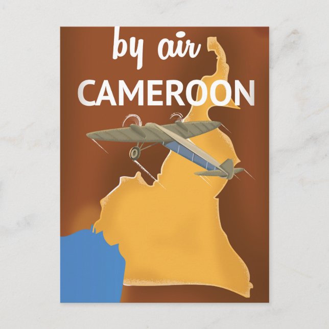 Carte Postale Affiche de voyage vintage Cameroun (Devant)