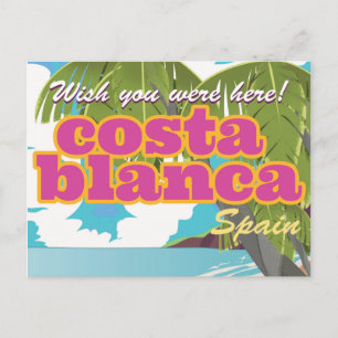 Carte Postale affiche de voyage vintage Costa de Valence