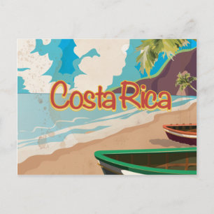 Carte Postale Affiche de voyage vintage Costa Rica