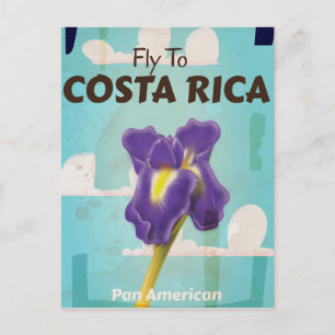 Carte Postale Affiche de voyage vintage Costa Rica Classic