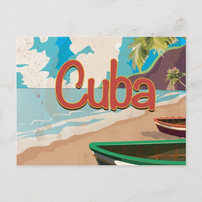 Carte Postale Affiche de voyage vintage Cuba (Devant)