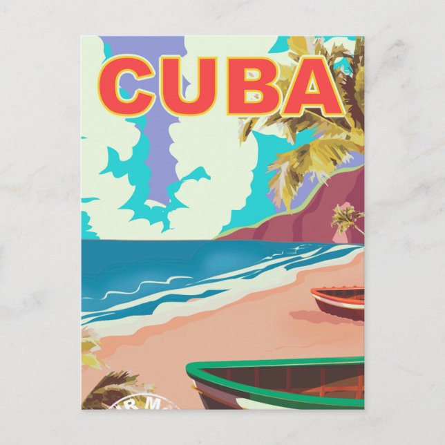 Carte Postale Affiche de voyage vintage Cuba (Devant)
