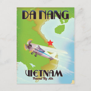 Carte Postale Affiche de voyage vintage de Da Nang Vietnam