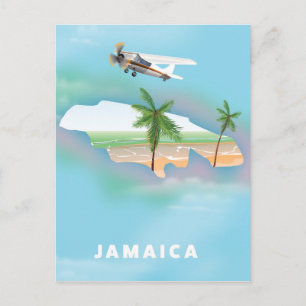 Carte Postale Affiche de voyage vintage de Jamaïque