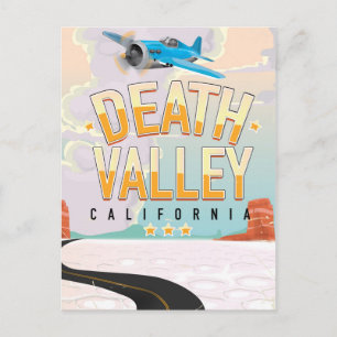 Carte Postale Affiche de voyage vintage de la Vallée de la Mort 