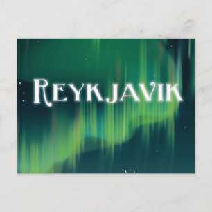 Carte Postale Affiche de voyage vintage de Reykjavik