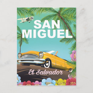 Carte Postale Affiche de voyage vintage de San Miguel El Salvado