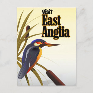 Carte Postale Affiche de voyage vintage d'East Anglia