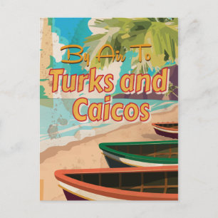 Carte Postale Affiche de voyage vintage des îles Turques-et-Caïq